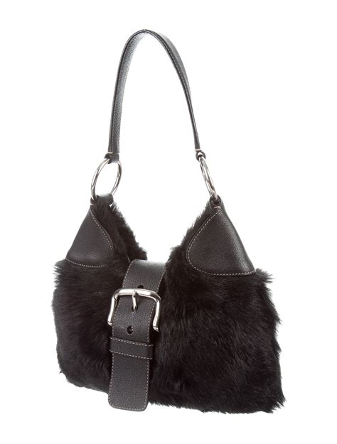 black fur prada bag|prada shoulder bag price.